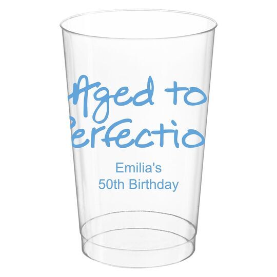 Studio Aged to Perfection Anniversary Clear Plastic Cups